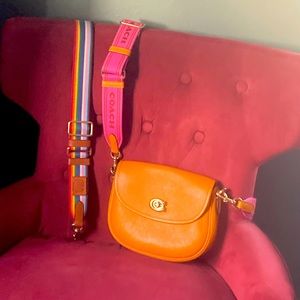 Orange coach bag